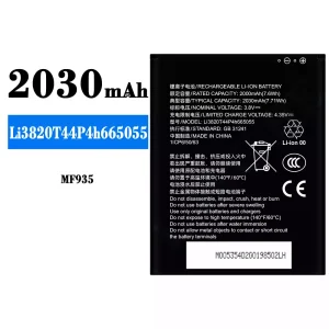 Mobiltelefon akkumulátort Li3820T44P4h665055 alkalmas ZTE MF935