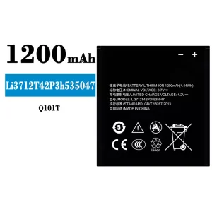 Mobiltelefon akkumulátort Li3712T42P3h535047 alkalmas ZTE Q101T