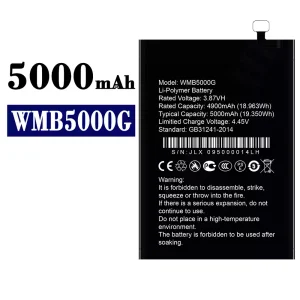 Mobiltelefon akkumulátort WMB5000G alkalmas WALTON
