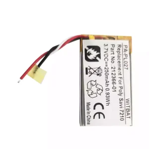 Fejhallgató akkumulátor az Plantronics 216261-01,212366-01