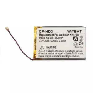 Új akkumulátort az SONY LIS1317HNP,1-756-493-12